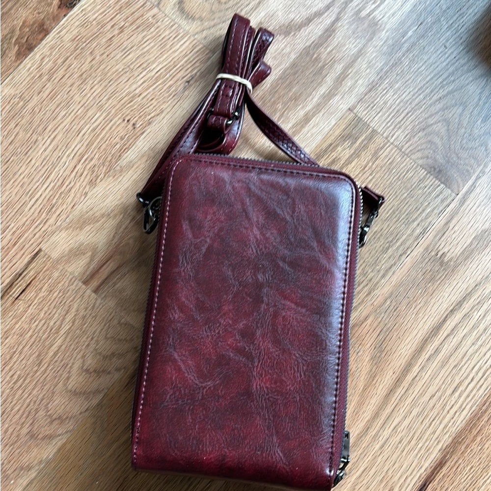 Womens faux leather crossbody bag purse